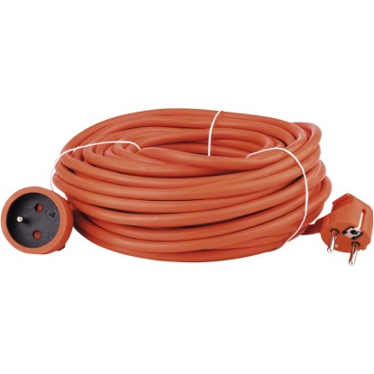 EMOS Predlžovací kábel oranžový, 1 zásuvka, max. 16 A/3680 W, 20 m
