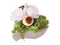 Jesenná dušičková dekorácia srdce, 18 x 20 cm Jesenná dušičková dekorácia srdce, 18 x 20 cm