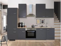 Flex-Well Kuchyňa Morena 280 cm/typ 1-chlad./rúra/varná doska/digestor/umývačka