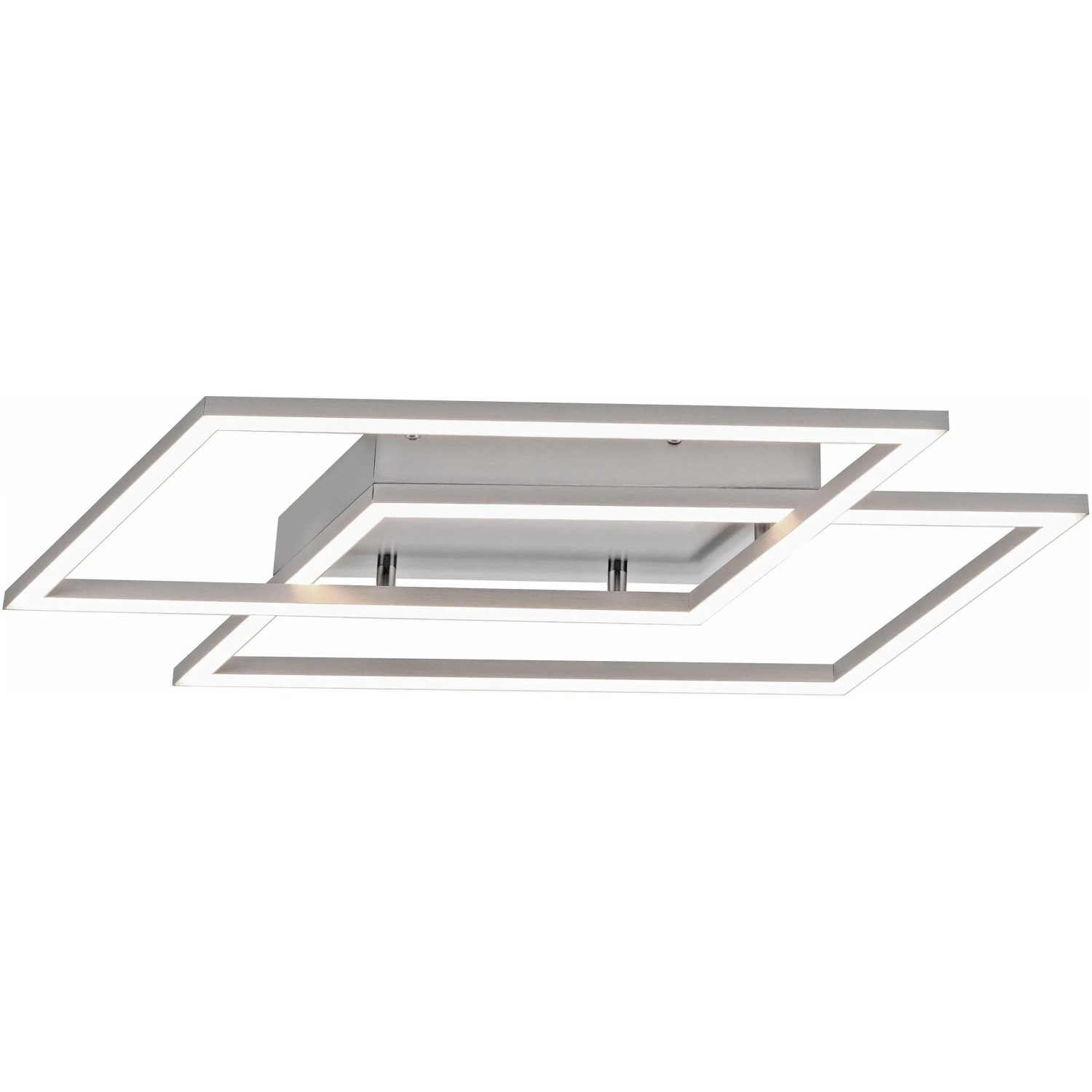 E-shop Paul Neuhaus Stropné LED svietidlo Inigo, 2x12 W, oceľ, 53,8 x 24,2 cm