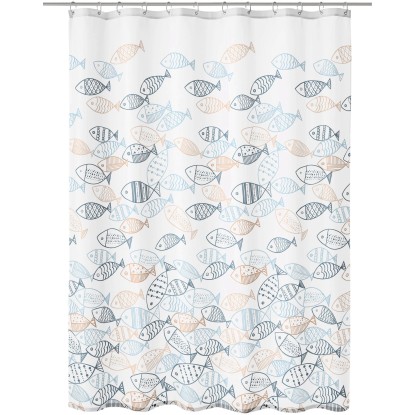 Kleine Wolke Sprchový záves Sardinas pestrý 180 x 200 cm
