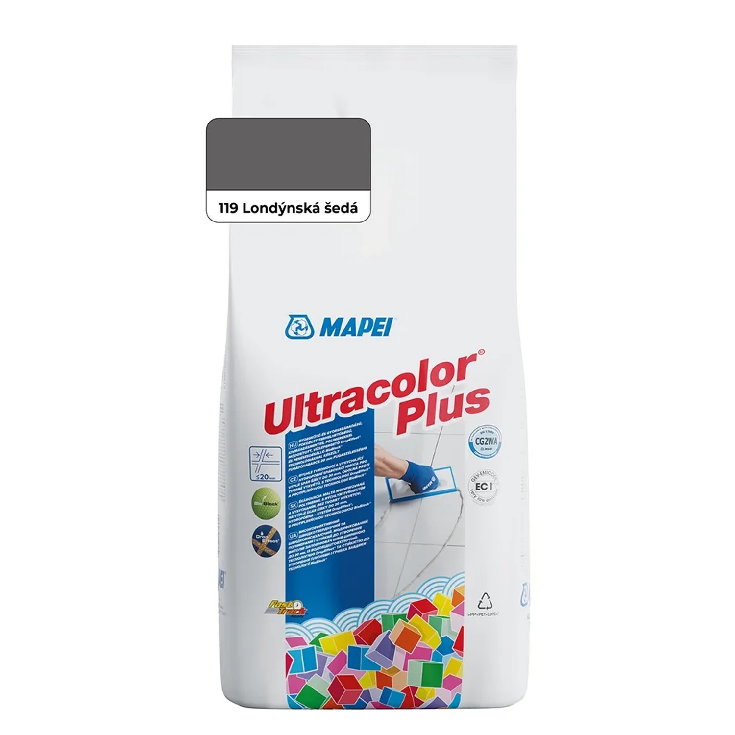 E-shop Mapei Škárovacia hmota Ultracolor Plus 2 kg, 119 londýnska sivá