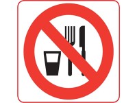 Conacord Samolepiaci štítok na okno - Nejedzte 85 x 80 mm