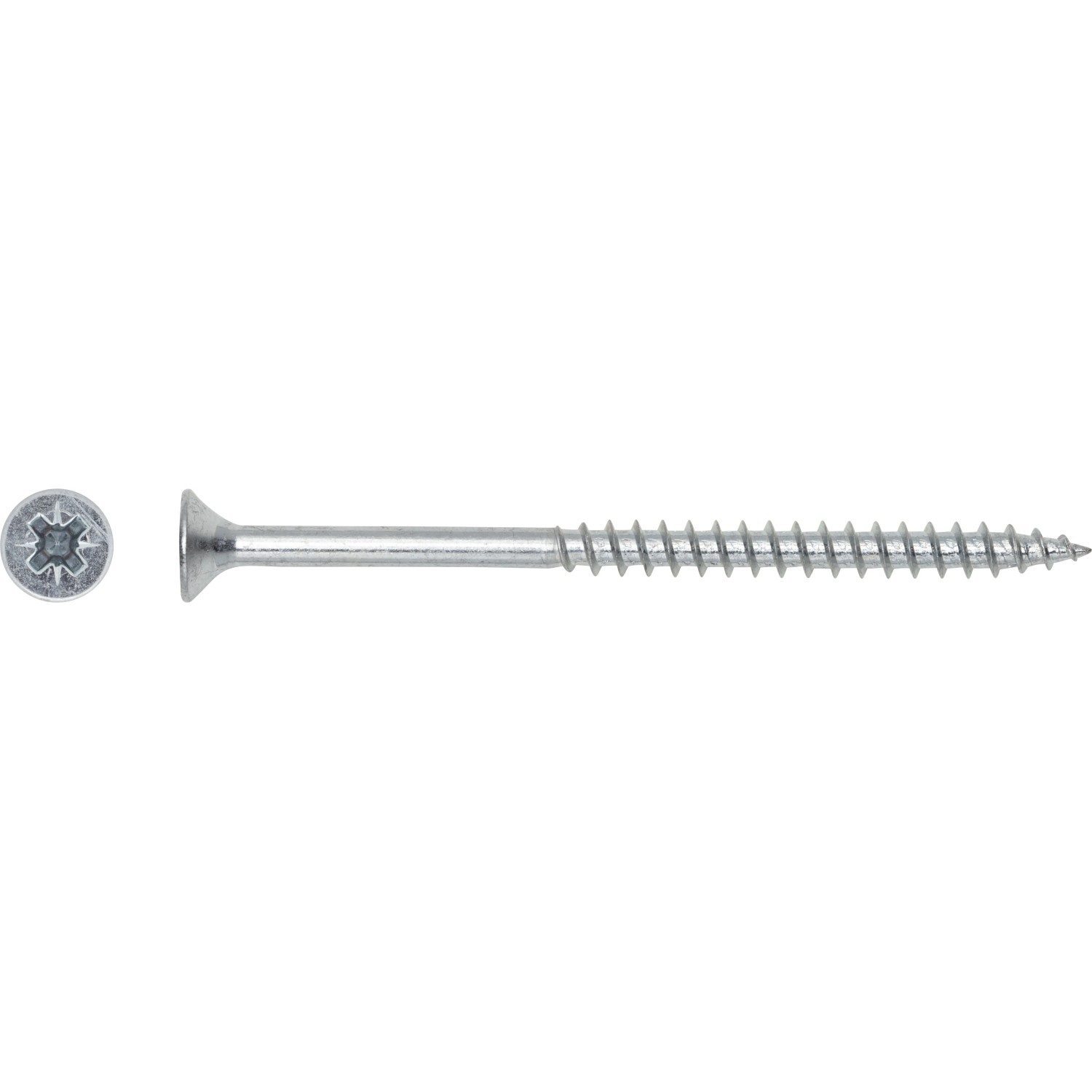 E-shop Uni skrutky so zápustnou hlavou TX30 čiastočný závit bielo pozink. 6x40 mm, 10ks