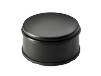 Hettich Dverná zarážka, oceľ, matná čierna, pr. 108/114 x 62 mm