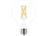 Philips Smart LED žiarovka Filament E27 G95, 7 W, 806 lm, 2700-6500 K, číra