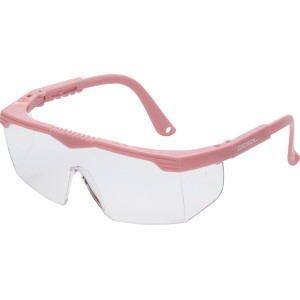 Ochranné okuliare Gebol Safety Kids Pink, ochrana očí pre deti s čírymi sklami a nastaviteľnými stranicami.