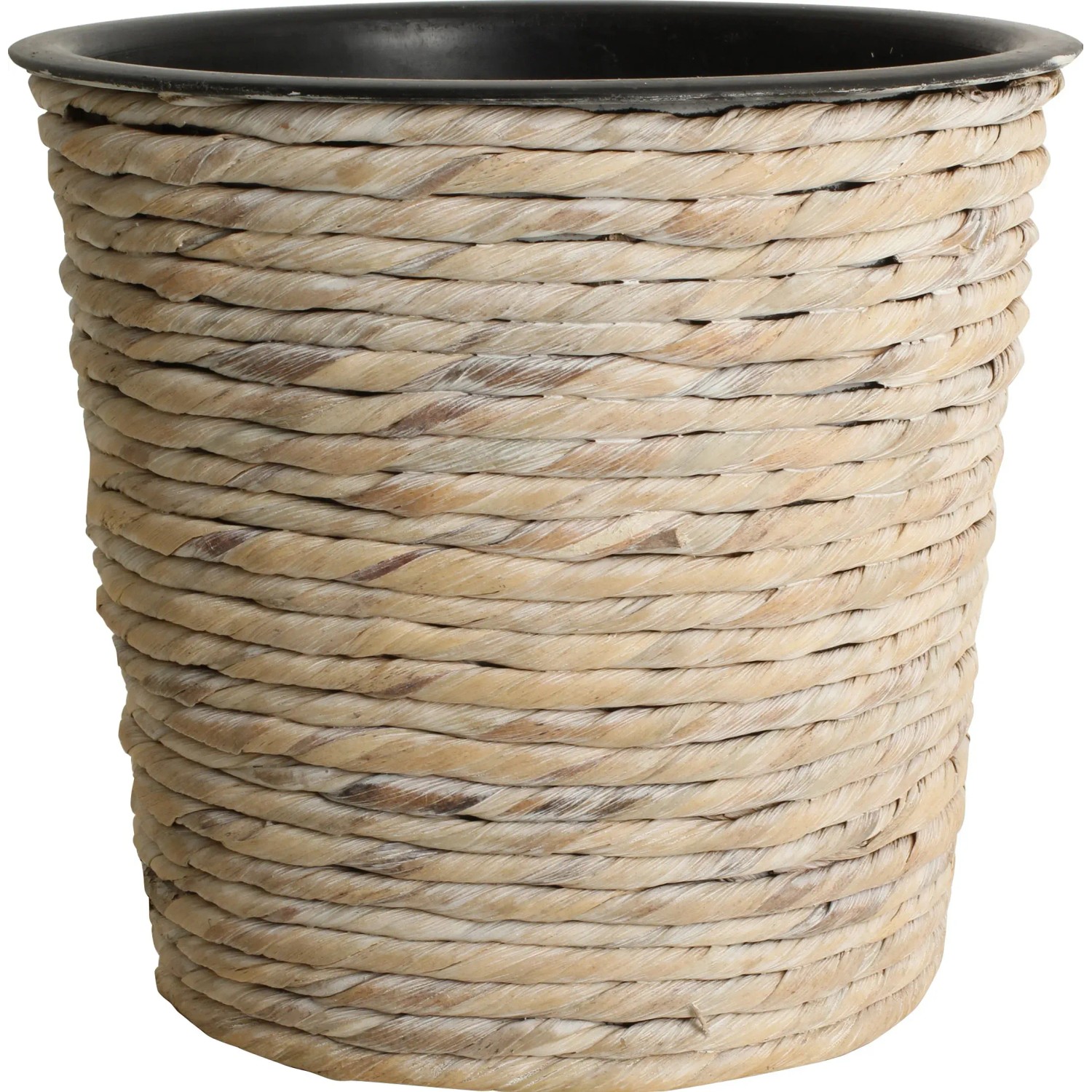 E-shop Kvetináč z vodného hyacintu voskovo biela, pr. 21 x 19 cm