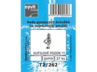 Súprava univerzálnych gumených krúžkov, 37 ks