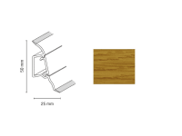 Döllken Profiles Lišta SLK 50 2081 dub kanadský 50 x 25 x 2500 mm