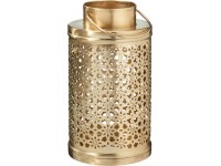 Koopman Kovový lampáš zlatý 9 x 9 x 19 cm