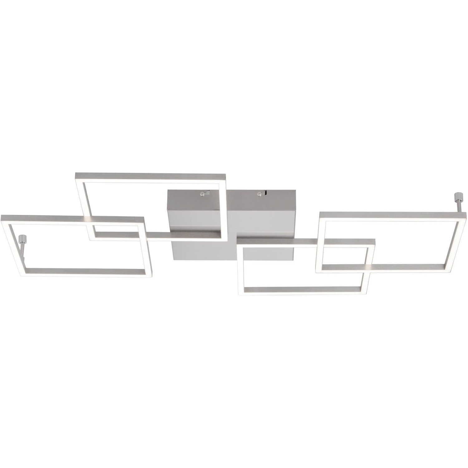 E-shop Paul Neuhaus Stropné LED svietidlo Inigo, 4x7,7 W, oceľ, 80,5 x 51,5 cm