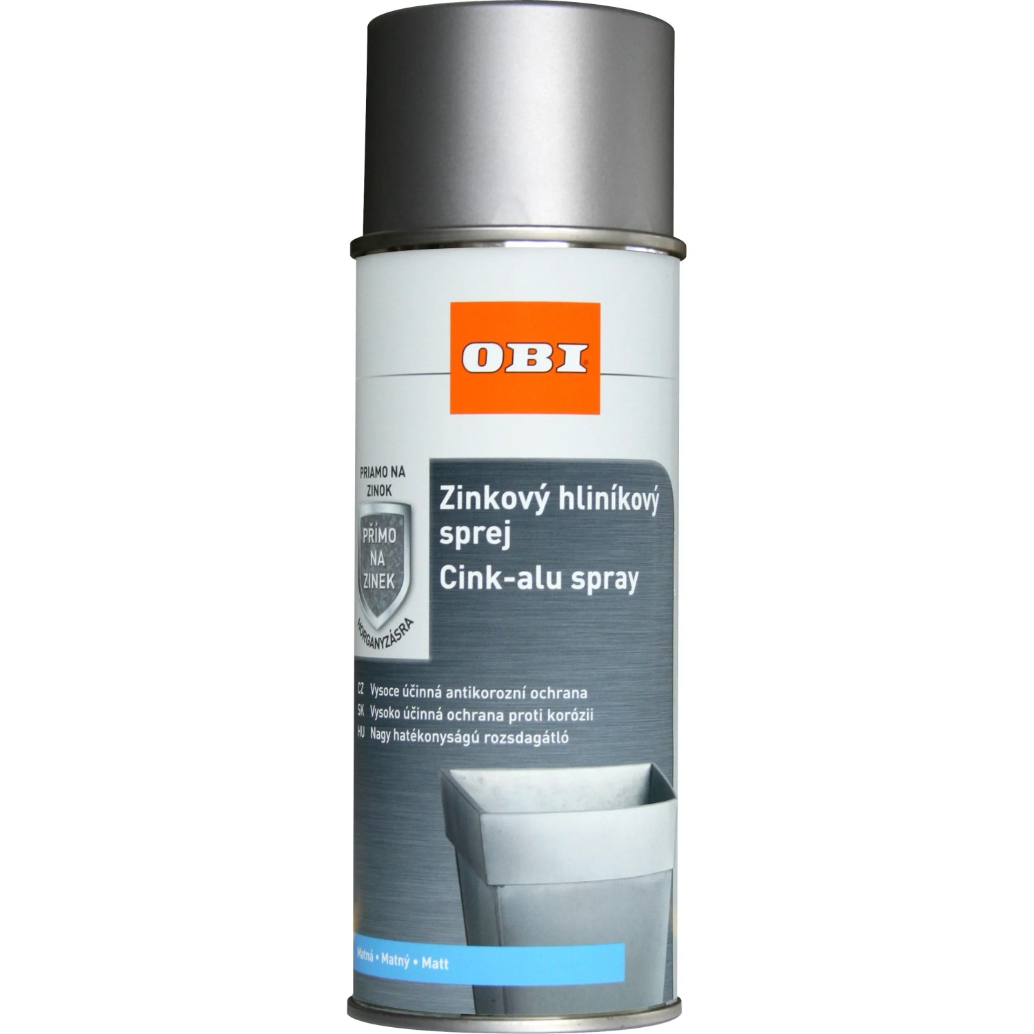 E-shop OBI Sprej zinok - hliník striebrosivý 400 ml