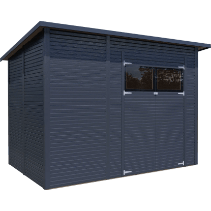 Bertilo Drevený domček na náradie Pent Modern 4, antracitová, 306 x 202 cm