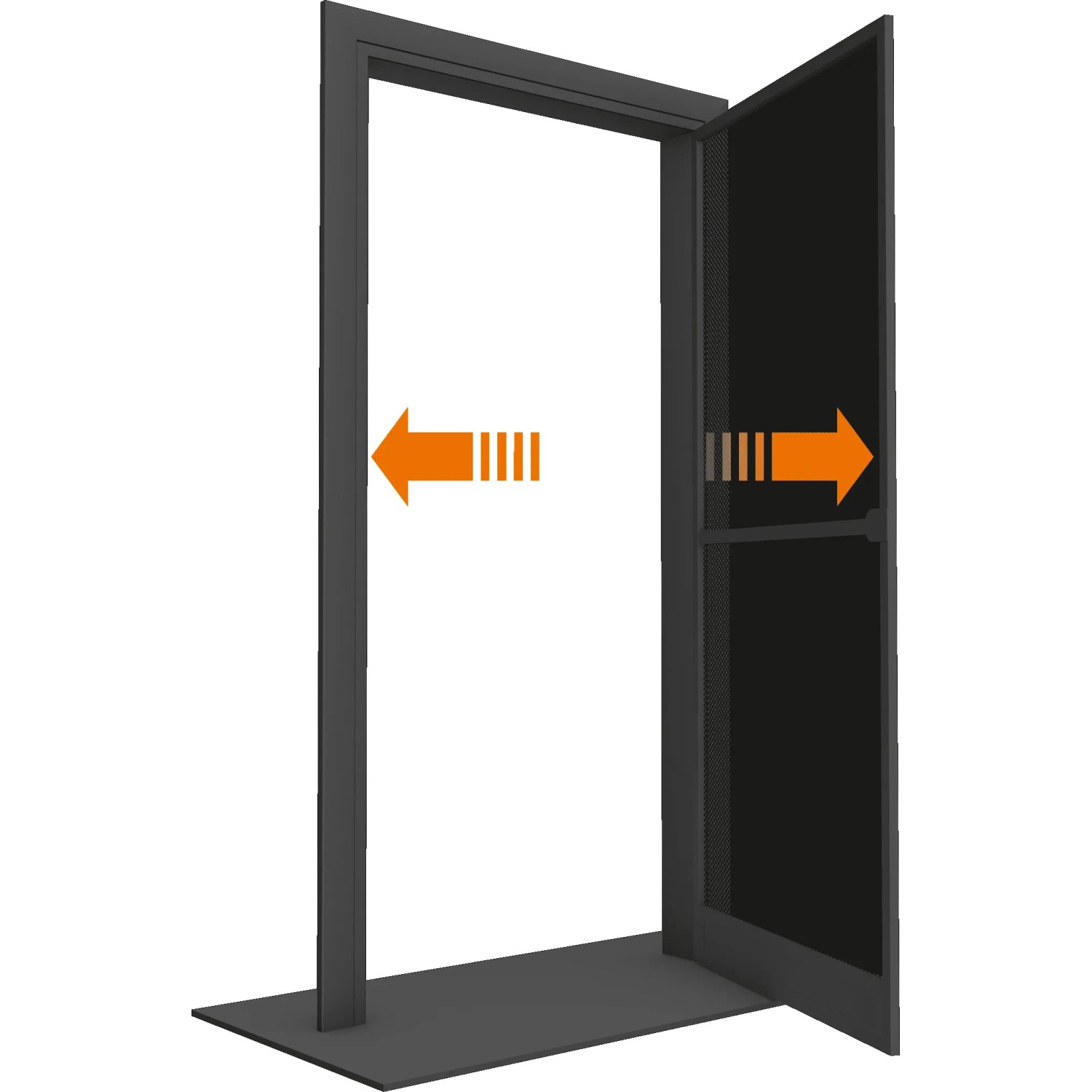 E-shop OBI Hliníkový rám dverný 100 x 215 cm antracit