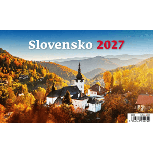Helma 365 Stolový týždenný kalendár 2027 Slovensko 22,6 x 13,9 cm