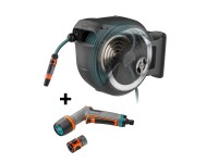 GARDENA Nástenný box RollUp XL biely so samonavíj. hadicou a koncovkou EcoPulse