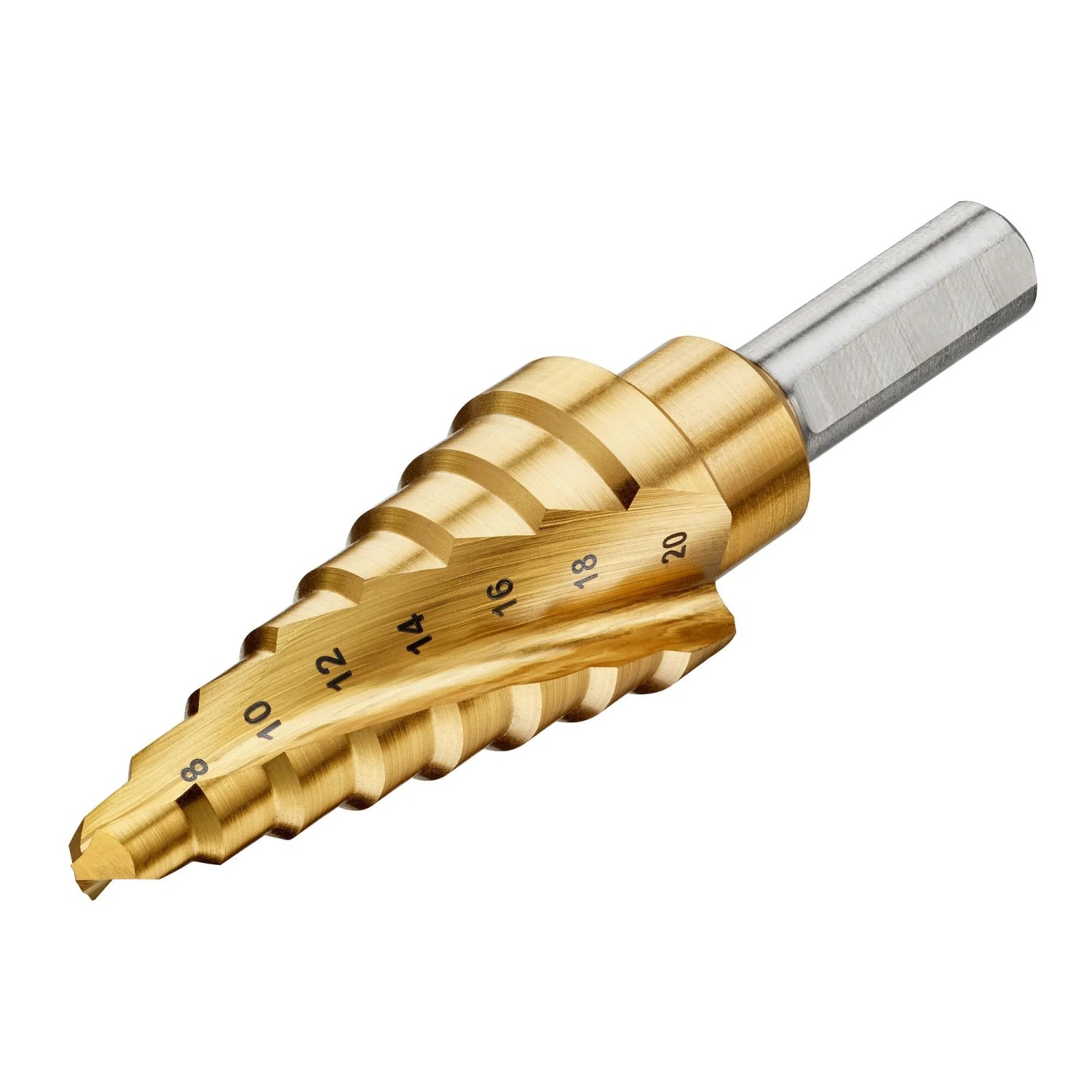 DeWALT Titánový stupňovitý vrták do kovu, stopka pr. 9 mm, 6-20 mm