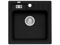 Alveus Granitový drez Niagara 20, čierna, 46,5 x 46,5 cm Alveus Granitový drez Niagara 20, čierna, 46,5 x 46,5 cm