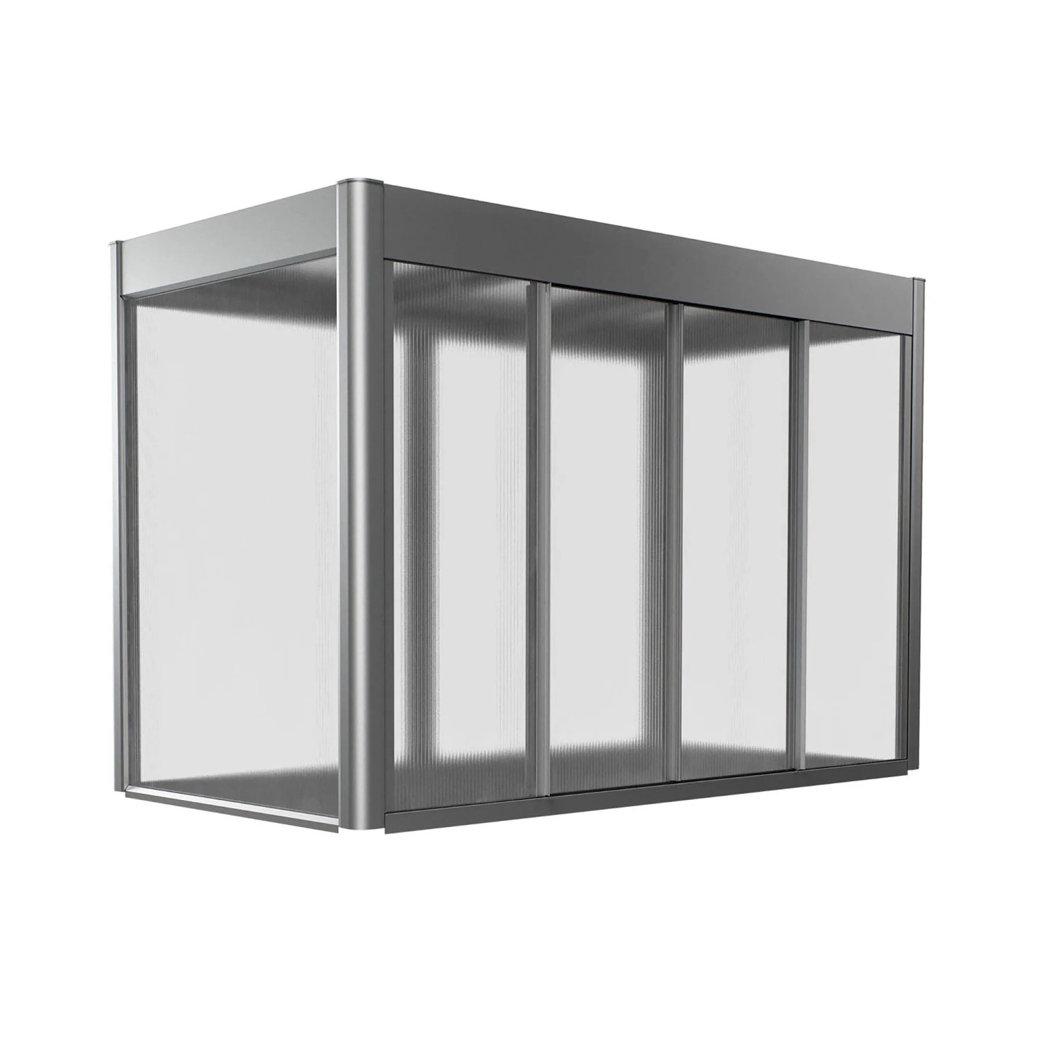 E-shop Biohort Skleník Florentina pre vyvýš.záhon 2 x 1 m kremeňovo sivej