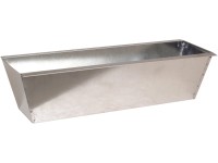 Pozinkovaný kvetináč na výstavbu kvetináčov z paliet 38 x 13 x 9,5 cm