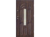 O.K. Doors Vonkajšie oceľové vchodové dvere AZZURO II, tmavý orech, 90 P