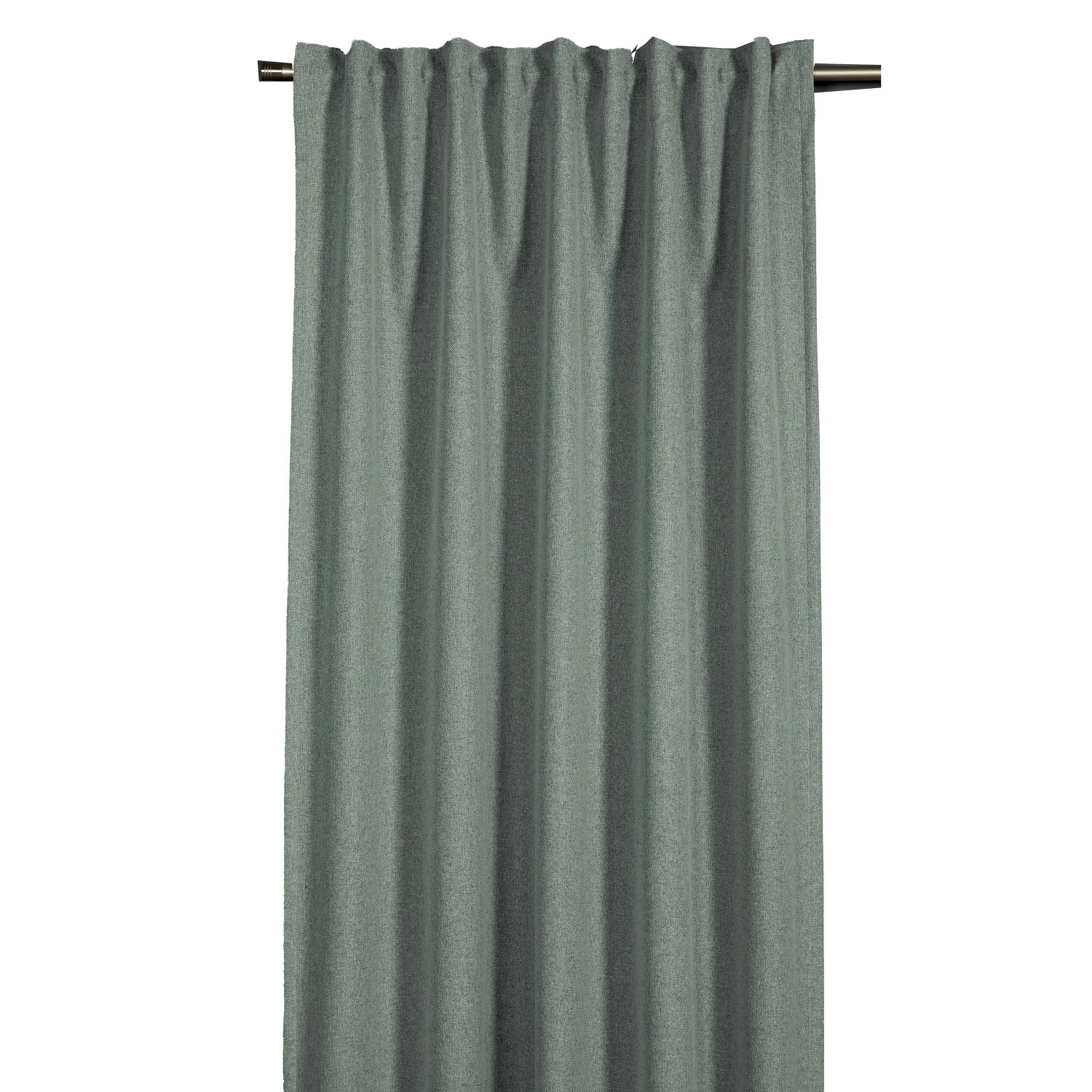 E-shop Sehlbach Záves so skrytými pútkami Blackout Elegance, zelený, 245 x 140 cm