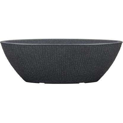 Scheurich Žardiniéra Barceo Oval Stony Black 58,5 x 23,7 x 19,5 cm