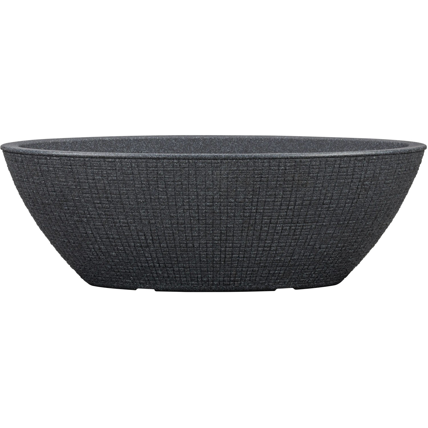 E-shop Scheurich Žardiniéra Barceo Oval Stony Black 58,5 x 23,7 x 19,5 cm