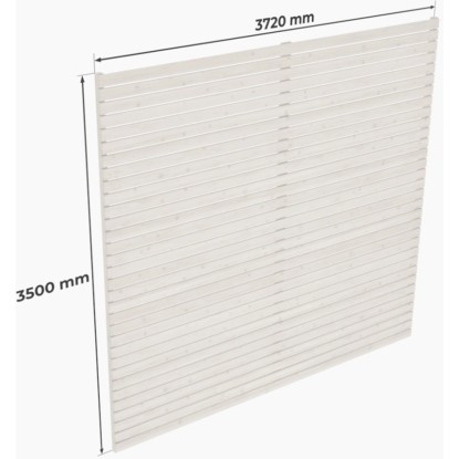 Holzbrüder Zadná stena pre prístrešok na karavan Ralf 24/28/32m2 biela 350x372cm