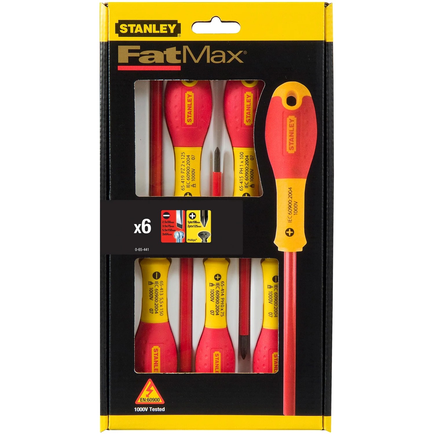 E-shop STANLEY Súprava skrutkovačov VDE 0-65-441, 6-dielna