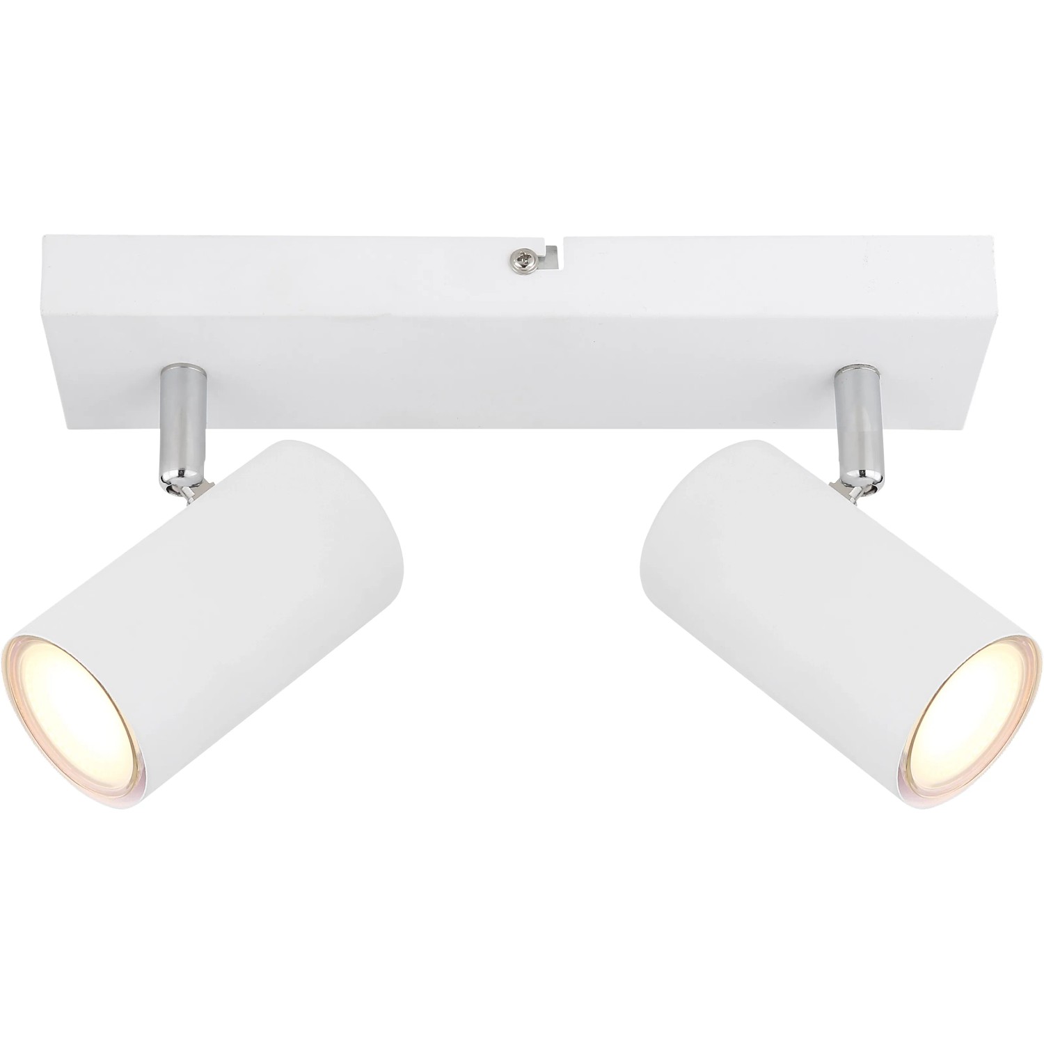 E-shop GLOBO 2bodové svietidlo ROBBY biela/chróm GU10 35W 260 x 60 x 120 mm