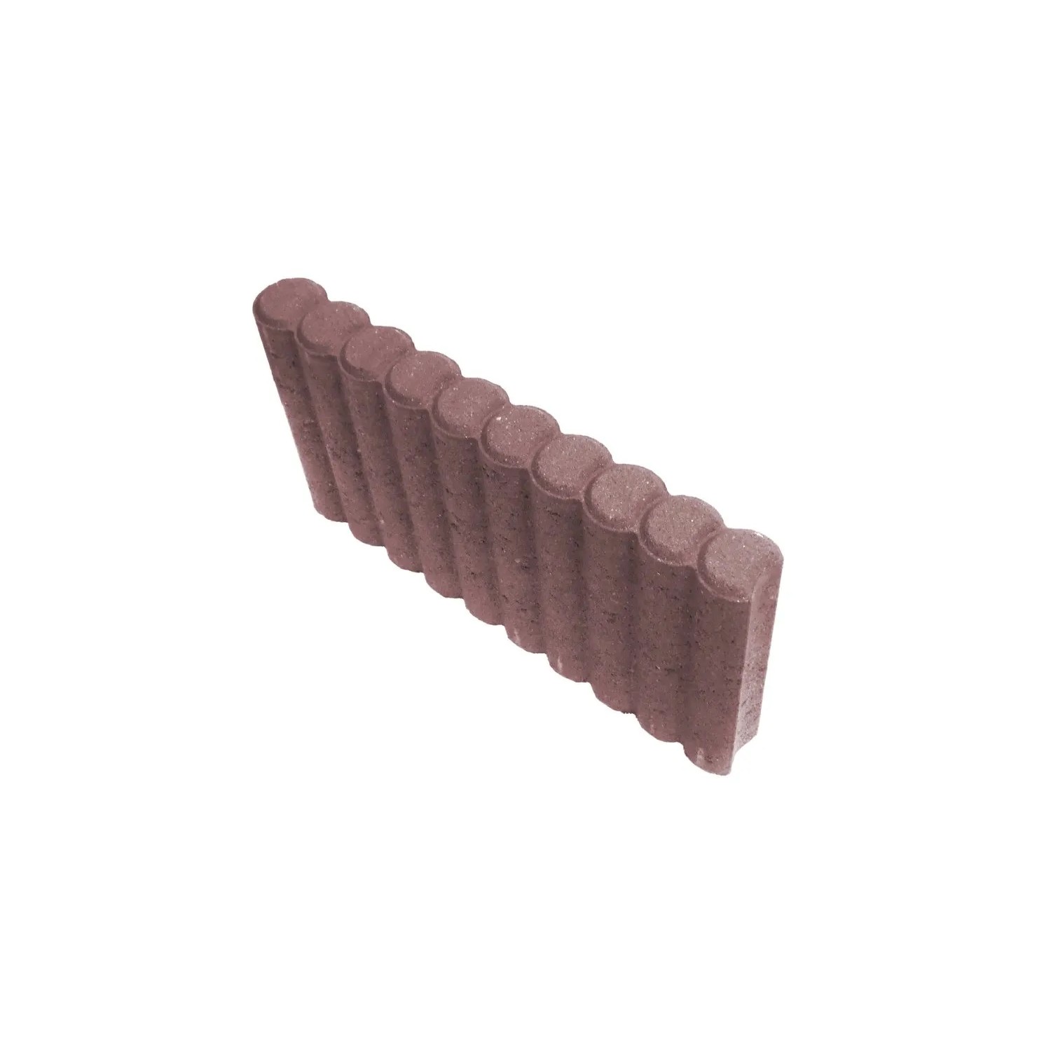 E-shop Semmelrock Randfix Obrubník 47 x 6 x 25 cm červeno-hnedá