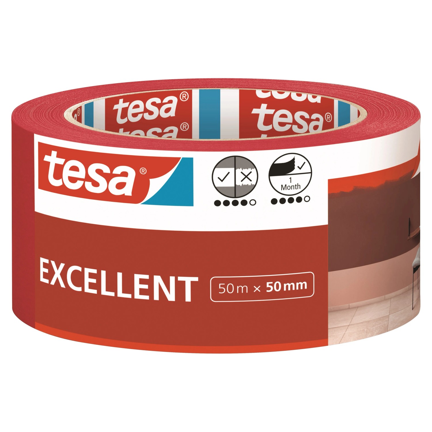 E-shop tesa Maskovacia páska EXCELLENT, 50 m x 50 mm