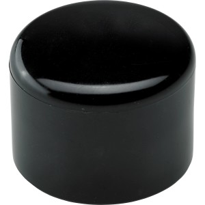 Hettich čierna koncovka pre okrúhle rúrky Ø 30 mm, sada 4 ks, chráni podlahy.