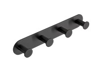 Bemeta Samolepiaci vešiak EASY MAT so 4 háčikmi čierny 255 x 45 x 31 mm