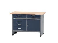 Küpper Odkladací stolík 12243, 1 dvierka/6 zásuviek 84 x 120 x 60 cm