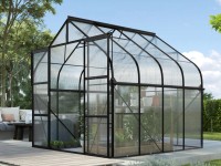 Vitavia Skleník Diana 6700 HKP 4 mm čierny práškovo lakovaný 264 x 258 cm