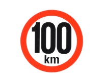 Agados Samolepka reflexná, 100 km