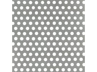 Dierovaný plech okrúhly 250 x 500 x 0,8 mm eloxovaný