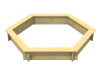 Maone Drevené pieskovisko PATRIK, šestihranné, pr. 170 cm Maone Drevené pieskovisko PATRIK, šestihranné, pr. 170 cm