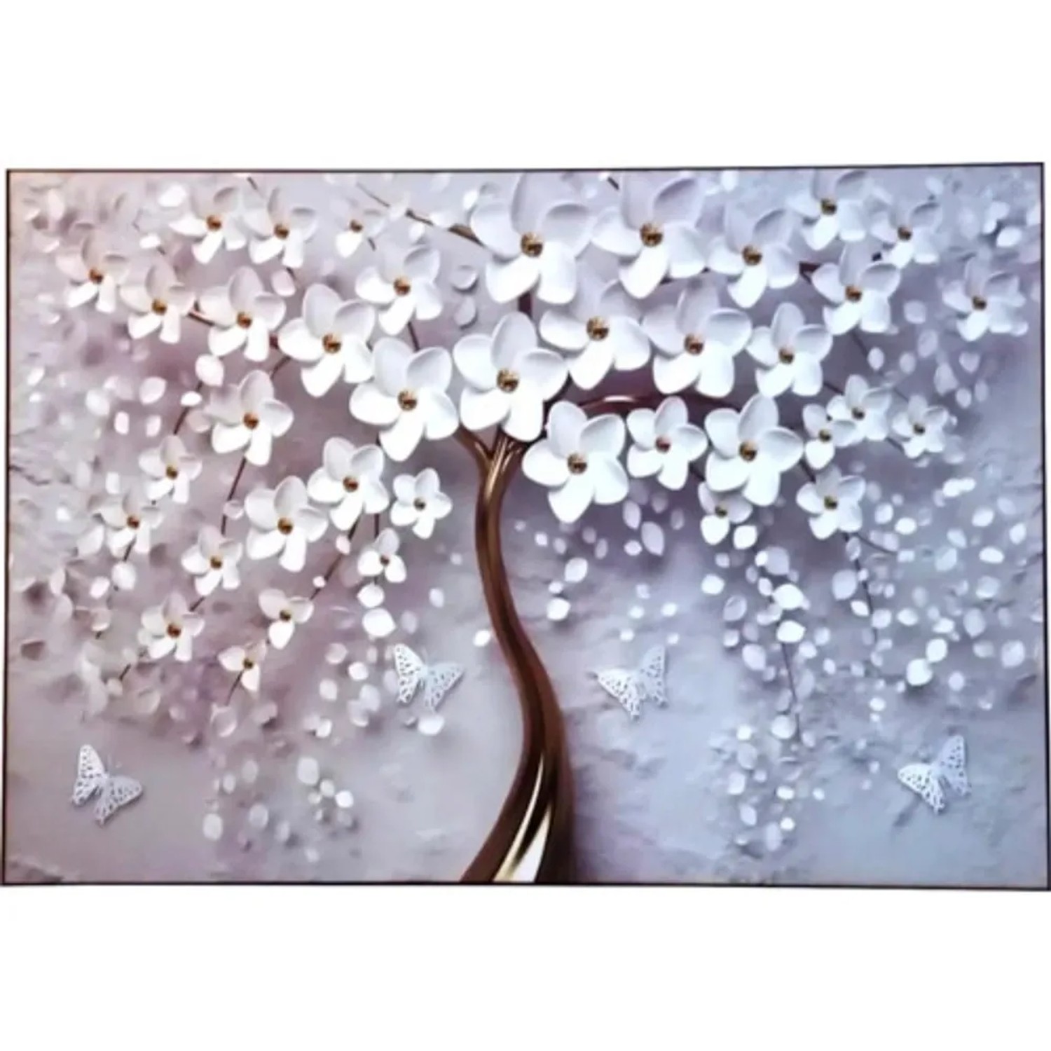 E-shop Bondecor Obraz, MDF rám, Put Frame Gold strom 70 x 100 cm