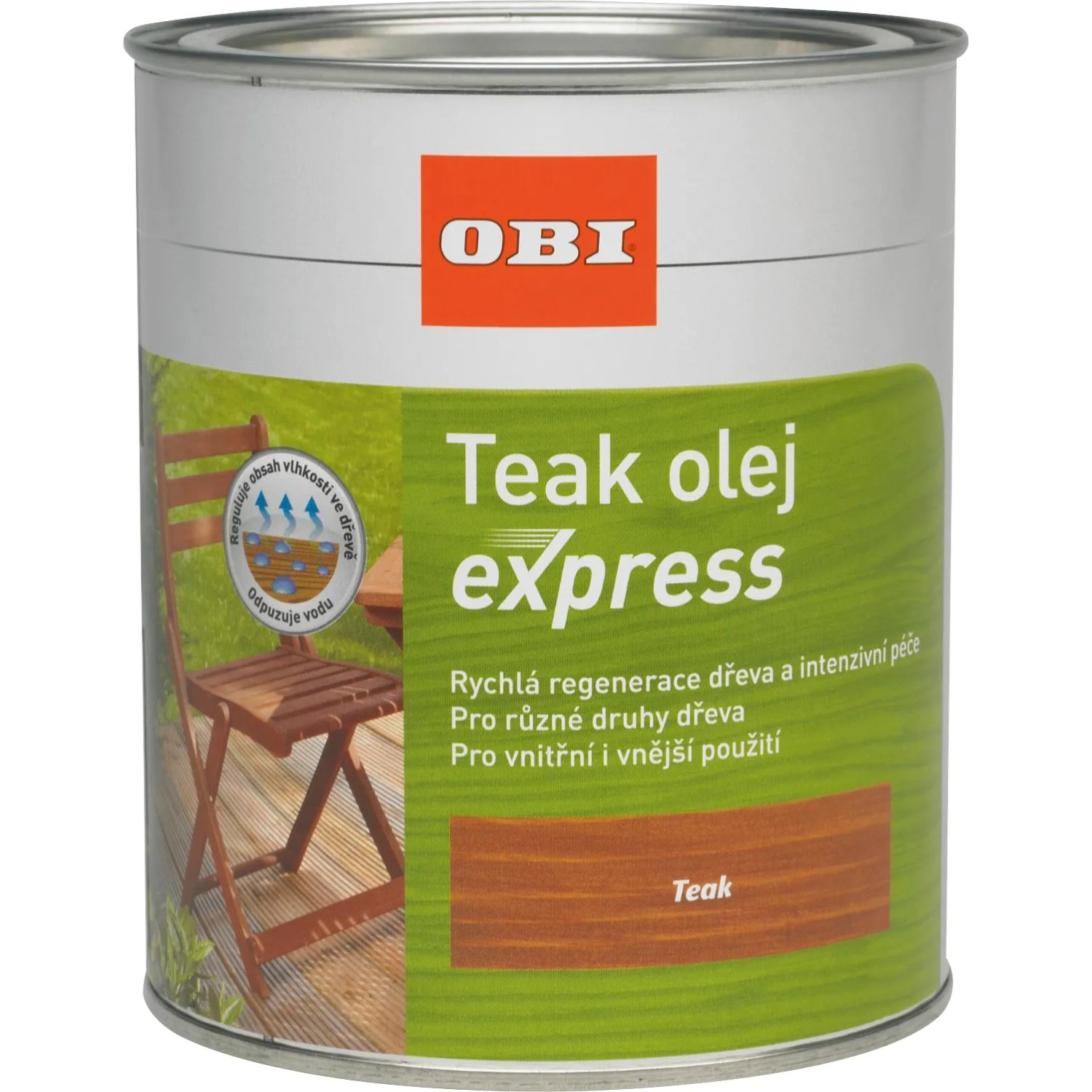 E-shop OBI Olej na drevo Express tíkový 750 ml