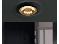 Paul Neuhaus Stropné LED svietidlo Nevis, 18 W, železo, zlatá, pr. 40 cm