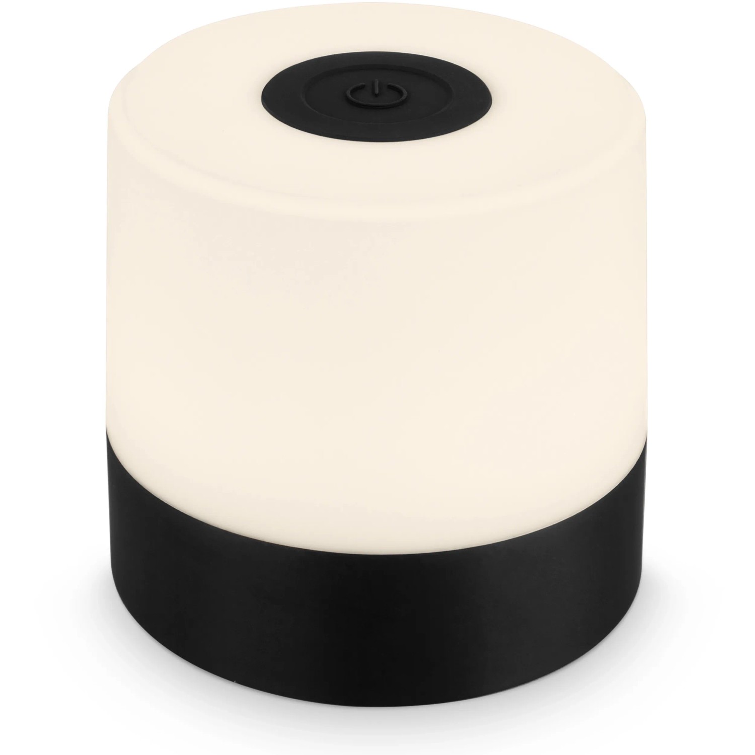 E-shop BRILONER Dobíjacia stolná lampa 2 W, 150 lm, 2700 K, IP 44, čierna, pr. 7 x 7 cm