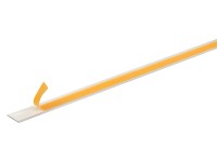 Plochá tyč samolepiaca 2 mm x 20 mm x 1000 mm strieborná eloxovaná farba