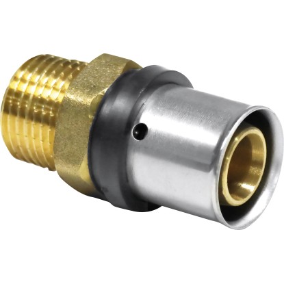 PIPETEC Lisovacia prechodka PFUA2004 medená, 20x2 - R 1/2