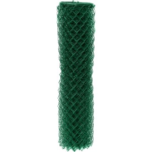 Zelený rolka pletiva pre záhradné ploty.