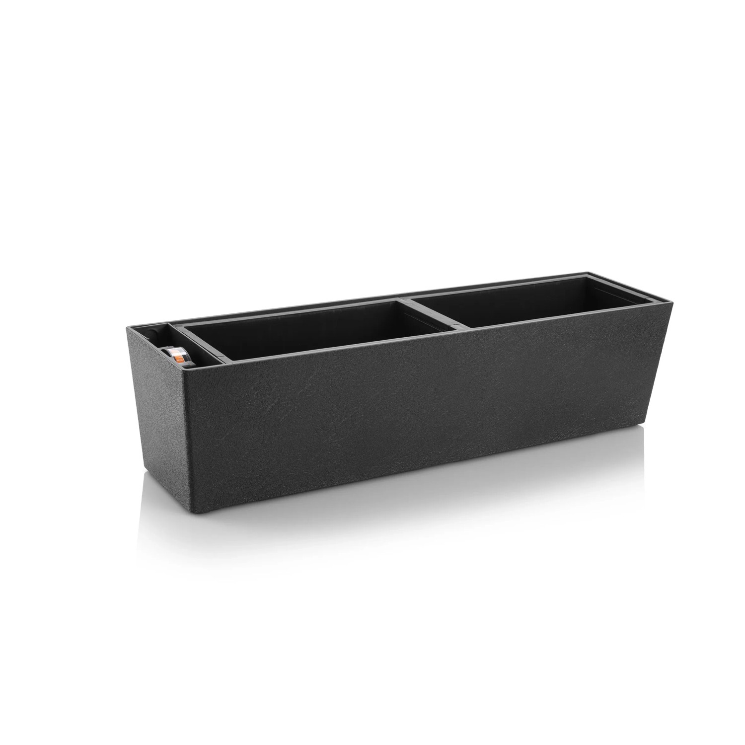 E-shop Plastkon Samozavlažovací kvetináč Supreme stone antracit, 75 cm