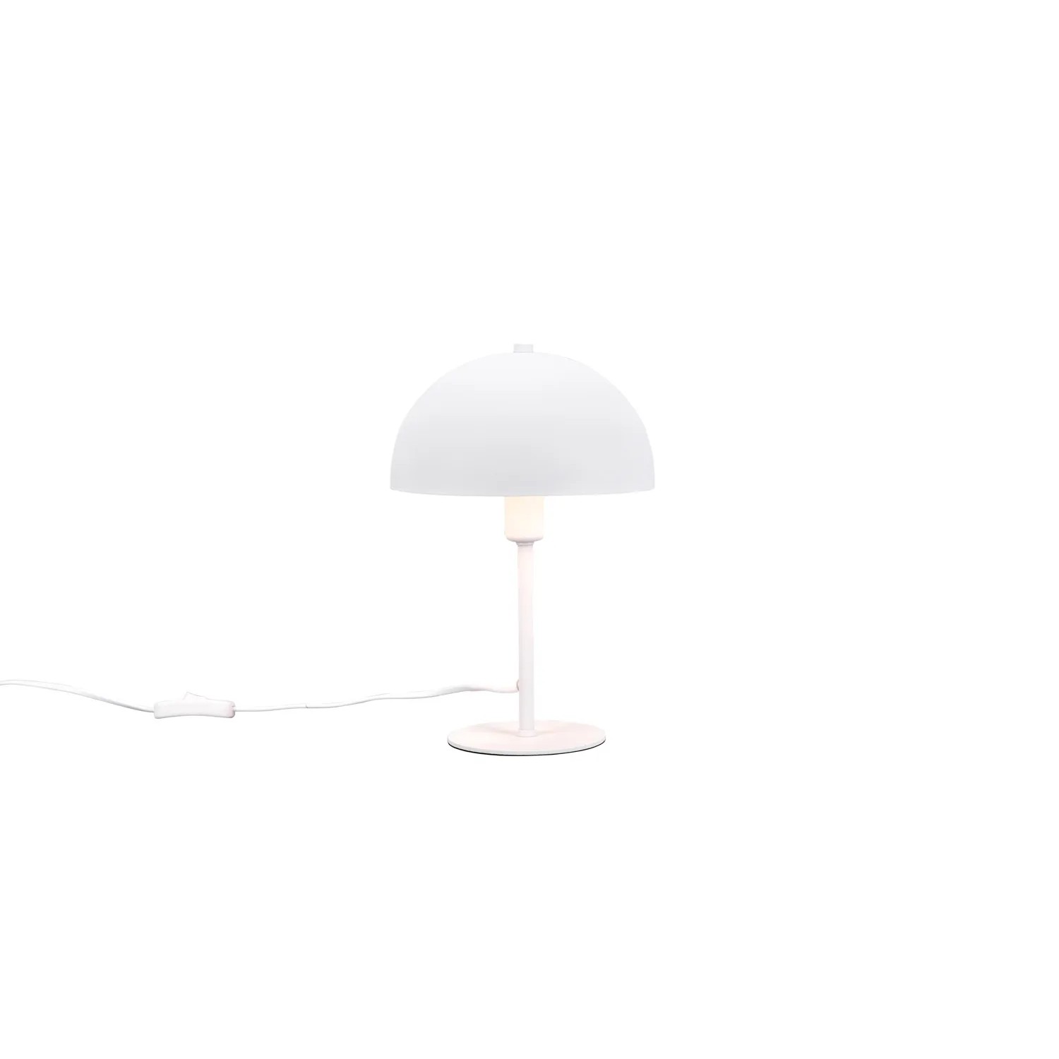 E-shop TRIO Stolová lampa NOLA biela matná 1 x E14 max. 28 W, pr. 20 x 30 cm